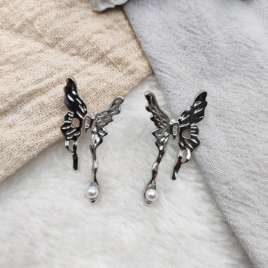 "Butterfly Earrings" Silver Needle
